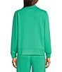 Lilly Pulitzer Eleni UPF 50+ Half Zip Long Sleeve Pullover, Color:Kitts Green - Image 2