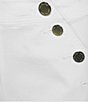Lilly Pulitzer Eliska Stretch High Rise Side Button Shorts, Color:Resort White - Image 4
