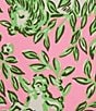 Lilly Pulitzer Ellamarie Printed Stretch Double Cloth High Rise Pants, Color:Rousseau Pink - Image 4