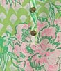 Lilly Pulitzer Elsa Printed Silk V-Neck Sleeveless Blouse, Color:Fauna Green - Image 4
