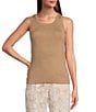 Lilly Pulitzer Elsi Ribbed Knit Metallic Scoop Neck Sweater Tank, Color:Sand Bar Metallic - Image 1