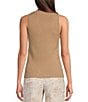 Lilly Pulitzer Elsi Ribbed Knit Metallic Scoop Neck Sweater Tank, Color:Sand Bar Metallic - Image 2
