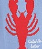 Lilly Pulitzer Emra Knit Lobster Jacquard Halter Neck Sleeveless Crochet Trim Tank, Color:Jacaranda - Image 4