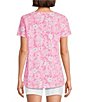 Lilly Pulitzer Etta Burst Of Joy Floral Print Crew Neck Short Sleeve Tee - Image 2
