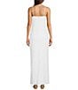 Color:Resort White - Image 2 - Gillian 3D Lace Sweetheart Neck Sleeveless Smocked Back Sheath Maxi Dress