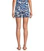 Color:Low Tide Navy Pandarama - Image 2 - Gretchen Low Tide Navy Print High Rise Coordinating Shorts
