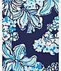 Color:Blue Multi - Image 4 - Johana Sleeveless Bouquet Print Swim Cover-Up Dress