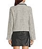 Lilly Pulitzer Kalara Houndstooth Boucle Point Collar Long Sleeve Button Front Jacket, Color:Coconut - Image 2