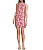 Lilly Pulitzer Kelliana Floral Brocade Point Collar Sleeveless Shift Dress, Color:Passion Fruit - Image 1