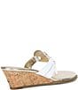 Lilly Pulitzer Lilly Leather Medallion Cork Wedge Thong Sandals - Image 2