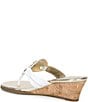 Lilly Pulitzer Lilly Leather Medallion Cork Wedge Thong Sandals - Image 3
