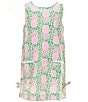 Lilly Pulitzer Little/Big Girls Pineapple Classic Shift Dress, Color:Fauna Green/Party Like A Pineapple - Image 1
