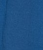 Color:Barton Blue - Image 3 - Mialeigh Linen Split V-Neck Elbow Puff Sleeve Shift Dress