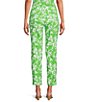 Lilly Pulitzer Nancee Stretch Double Cloth Floral Print Straight Leg Crop Pants - Image 2