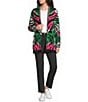 Lilly Pulitzer Noble Jacquard Zebra Print Fringe Hem Open-Front Oversized Cardigan - Image 3