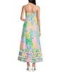 Lilly Pulitzer Poplin Bright Delight Patch Print Square Neck Sleeveless Ric Rac Dress, Color:Multi - Image 2