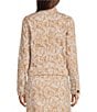 Lilly Pulitzer Printed Stand Collar Long Sleeve Button-Front Denim Coordinating Jacket - Image 2