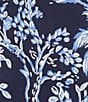 Lilly Pulitzer Rozaline Printed Jersey Crew Neck 3/4 Sleeve Ruffle Hem Dress, Color:Low Tide Navy - Image 3