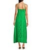Lilly Pulitzer Sarahlynne Stacked Palm Burnout Sweetheart Tie Neck Sleeveless Maxi Dress, Color:Fauna Green - Image 2