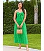 Lilly Pulitzer Sarahlynne Stacked Palm Burnout Sweetheart Tie Neck Sleeveless Maxi Dress, Color:Fauna Green - Image 4