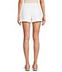 Lilly Pulitzer Sarissa Stretch High-Rise Straight Shorts, Color:Resort White - Image 2