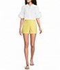 Lilly Pulitzer Sarissa Stretch High-Rise Straight Shorts - Image 3