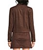 Lilly Pulitzer Sea Spray Faux Suede Point Collar Long Sleeve Button-Front Jacket - Image 2