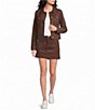 Lilly Pulitzer Sea Spray Faux Suede Point Collar Long Sleeve Button-Front Jacket - Image 3