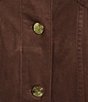 Lilly Pulitzer Sea Spray Faux Suede Point Collar Long Sleeve Button-Front Jacket - Image 4