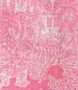 Lilly Pulitzer Sea View Woven Linen Anniversary Toile Print Point Collar Long Sleeve Button Down Blouse, Color:Roxie Pink - Image 4