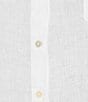 Color:Resort White - Image 4 - Sea View Woven Linen Point Collar Long Sleeve Button Down Shirt