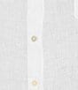 Lilly Pulitzer Sea View Woven Linen Point Collar Long Sleeve Button Down Shirt, Color:Resort White - Image 4