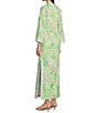 Lilly Pulitzer Shealyn Printed Poplin Stand Collar 3/4 Sleeve Lace Trim Shift Dress, Color:Fauna Green - Image 4