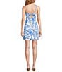 Color:Resort White Glisten In The Sun - Image 2 - Shelli Floral Print Sweetheart Neck Sleeveless Tie Back Dress