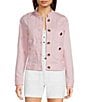 Lilly Pulitzer Shepa Denim Stand Collar Long Sleeve Jacket - Image 1