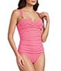 Lilly Pulitzer Solaria Shirred Solid One Piece Swimsuit - Image 1