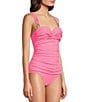 Lilly Pulitzer Solaria Shirred Solid One Piece Swimsuit - Image 3