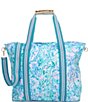 Color:Light Blue - Image 2 - Soleil It On Me Picnic Cooler Tote Bag