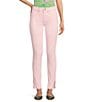 Lilly Pulitzer South Ocean High Rise Lace Hem Jeans, Color:Pink Muse - Image 1