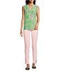 Lilly Pulitzer South Ocean High Rise Lace Hem Jeans, Color:Pink Muse - Image 3