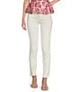 Lilly Pulitzer South Ocean High Rise Lace Hem Jeans, Color:Resort White - Image 1