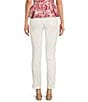 Lilly Pulitzer South Ocean High Rise Lace Hem Jeans, Color:Resort White - Image 2
