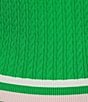 Lilly Pulitzer Suzette Knit Point Collar Long Sleeve Stripe Trim Coordinating Sweater - Image 4