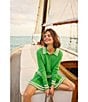 Lilly Pulitzer Suzette Knit Point Collar Long Sleeve Stripe Trim Coordinating Sweater - Image 6