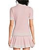 Lilly Pulitzer Suzette Point Collar Short Sleeve Polo Top - Image 2