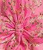 Lilly Pulitzer Tazie Ditsy Daisy Metallic Brocade Collar Neck Sleeveless Fit-And-Flare Dress, Color:Rousseau Pink - Image 3