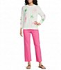 Lilly Pulitzer Tensley Fluer De Lilly Embroidery Crew Neck Long Sleeve Sweater - Image 3