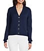 Lilly Pulitzer Tippery Knit V-Neck Long Sleeve Cardigan, Color:Low Tide Navy - Image 1