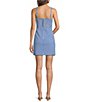 Lilly Pulitzer Veda Gingham Stretch Jacqaurd Sqaure Neck Sleeveless Skirted Romper - Image 2