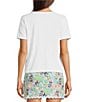 Lilly Pulitzer x Disney Clairmont Lily Hearts Disney Print Crew Neck Short Sleeve Top, Color:Multi - Image 2